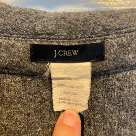 Women’s Grey J Crew 100% Wool Blazer. Medium - Picture 2 of 8